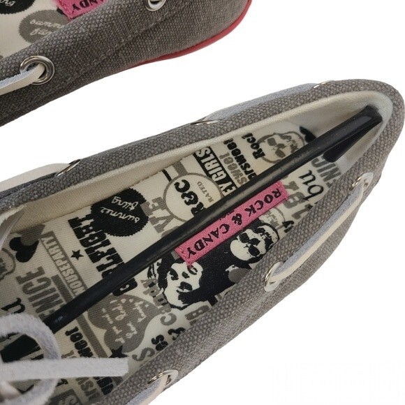 NIB Zigi Rock & Candy Grey Boatie Loafers 6 - Picture 6 of 9